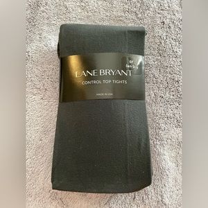 NWT Lane Bryant Control-Top BLACK Tights
